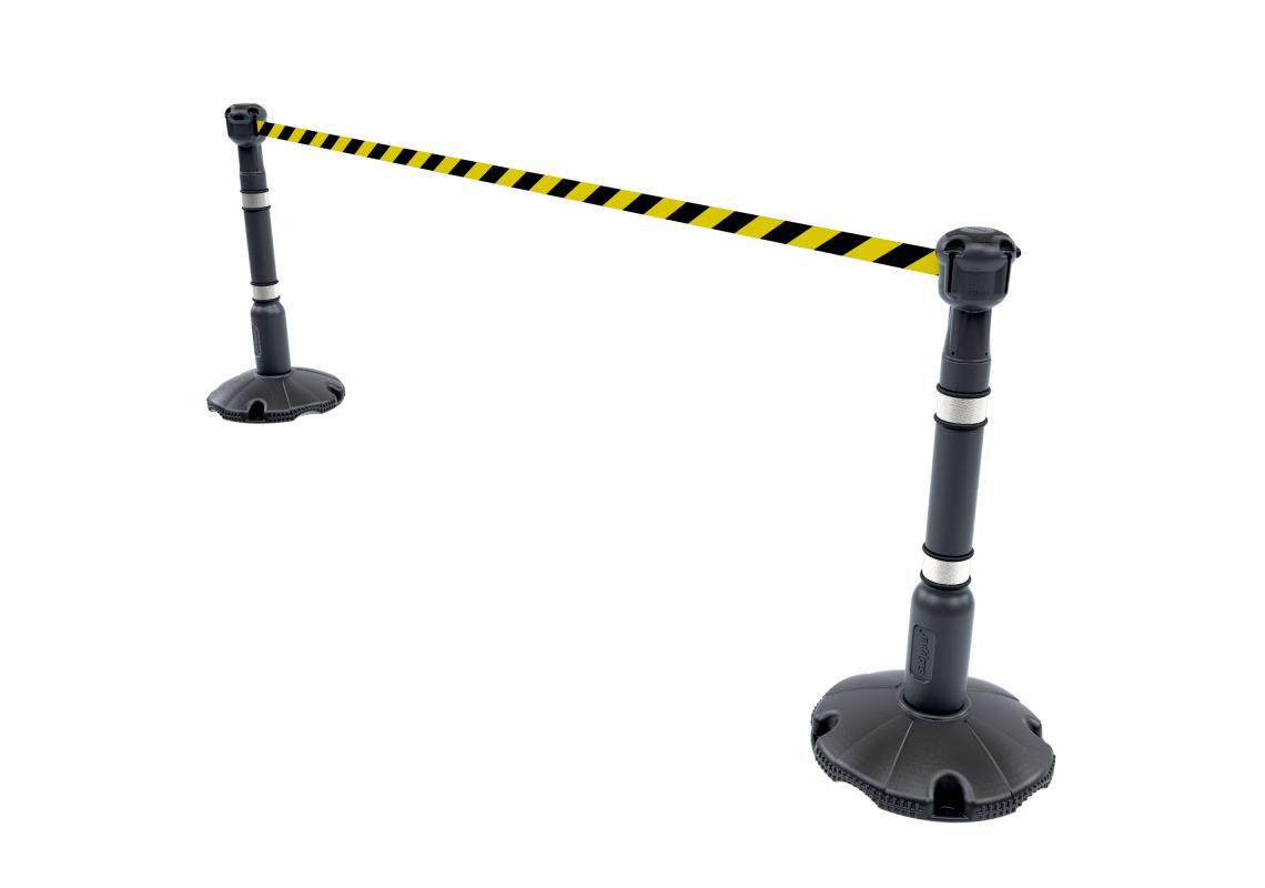 SKIPPER™ GREY RETRACTABLE FLAGGING TAPE